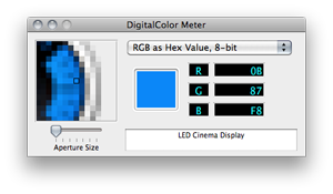 Управление цветом OS X применяется ко всему дисплею в самом конце цепочки обработки, после основного буфера в видео-памяти